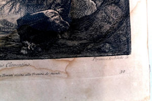 Stefania Zeppieri | Conservation and Restoration of Library Assets, Works of Art on Paper and Related Artifacts | Restoration of Original Piranesi Engraving