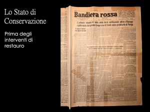 Stefania Zeppieri | Conservation and Restoration of Library Assets, Works of Art on Paper and Related Artifacts | Restoration of historical newspapers Gramsci Foundation