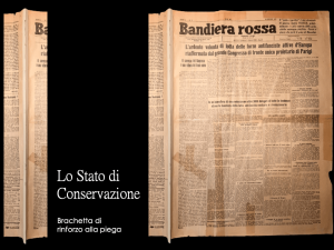 Stefania Zeppieri | Conservation and Restoration of Library Assets, Works of Art on Paper and Related Artifacts | Restoration of historical newspapers Gramsci Foundation