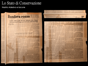 Stefania Zeppieri | Conservation and Restoration of Library Assets, Works of Art on Paper and Related Artifacts | Restoration of historical newspapers Gramsci Foundation