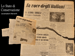 Stefania Zeppieri | Conservation and Restoration of Library Assets, Works of Art on Paper and Related Artifacts | Restoration of historical newspapers Gramsci Foundation