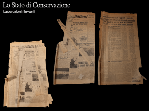 Stefania Zeppieri | Conservation and Restoration of Library Assets, Works of Art on Paper and Related Artifacts | Restoration of historical newspapers Gramsci Foundation