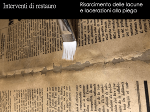 Stefania Zeppieri | Conservation and Restoration of Library Assets, Works of Art on Paper and Related Artifacts | Restoration of historical newspapers Gramsci Foundation