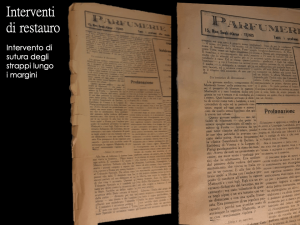 Stefania Zeppieri | Conservation and Restoration of Library Assets, Works of Art on Paper and Related Artifacts | Restoration of historical newspapers Gramsci Foundation