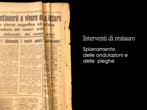 Stefania Zeppieri | Conservation and Restoration of Library Assets, Works of Art on Paper and Related Artifacts | Restoration of historical newspapers Gramsci Foundation