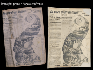 Stefania Zeppieri | Conservation and Restoration of Library Assets, Works of Art on Paper and Related Artifacts | Restoration of historical newspapers Gramsci Foundation