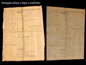 Stefania Zeppieri | Conservation and Restoration of Library Assets, Works of Art on Paper and Related Artifacts | Restoration of historical newspapers Gramsci Foundation