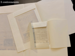 Stefania Zeppieri | Conservation and Restoration of Library Assets, Works of Art on Paper and Related Artifacts | Restoration of historical newspapers Gramsci Foundation