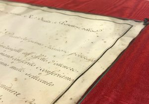 Stefania Zeppieri | Conservation and Restoration of Library Assets, Works of Art on Paper and Related Artifacts | Restoration of Napoleone Bonaparte Bull